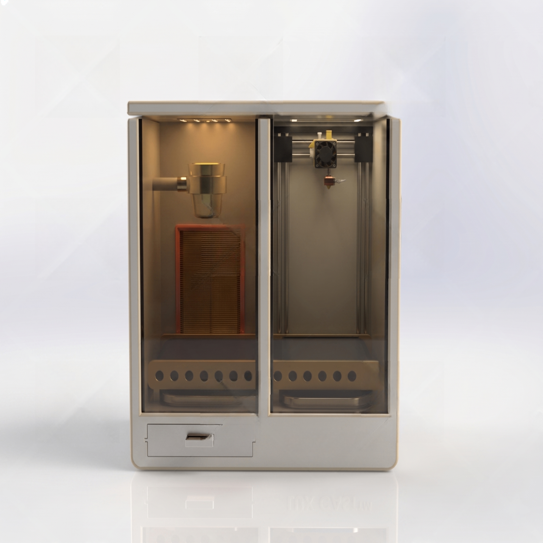 The LUX CAST desktop jewelry casting appliance